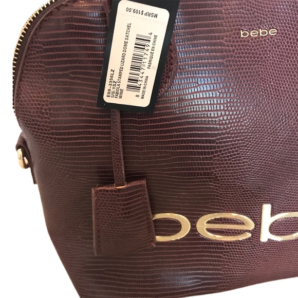 ♥️sold♥️NWT BEBE Logo Purse Satchel Hand Bag Crossbody - Picture 2 of 8